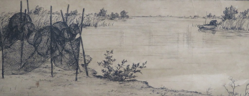 Johan Hemkes - Ets - Bij 't Prinsenhof kopen? Bied vanaf 1!