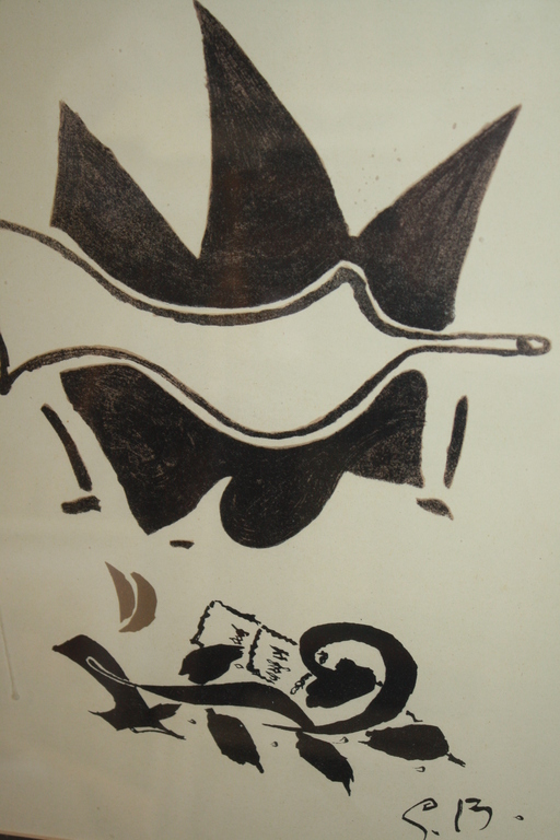 VOGEL van GEORGE BRAQUE - MET ECHTHEIDS CERTIFICAAT kopen? Bied vanaf 300!