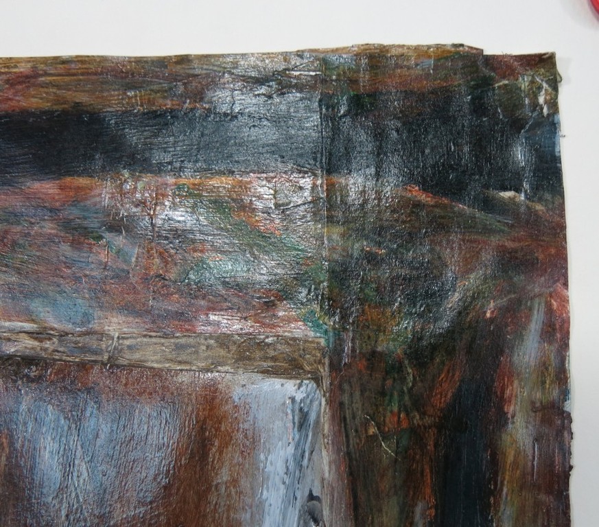 Ronald Ruseler: Acryl op papier, Koude aarde kopen? Bied vanaf 1!