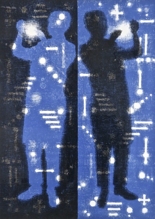 Jacomijn den Engelsen: Houtsnede, Lichtman - Ingelijst (Zeer Groot) kopen? Bied vanaf 100!