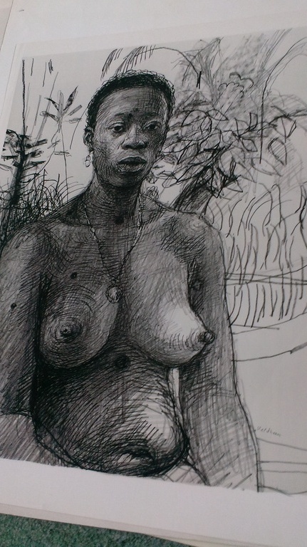 Aat Veldhoen, rotaprent, naakte Creolse dame kopen? Bied vanaf 70!