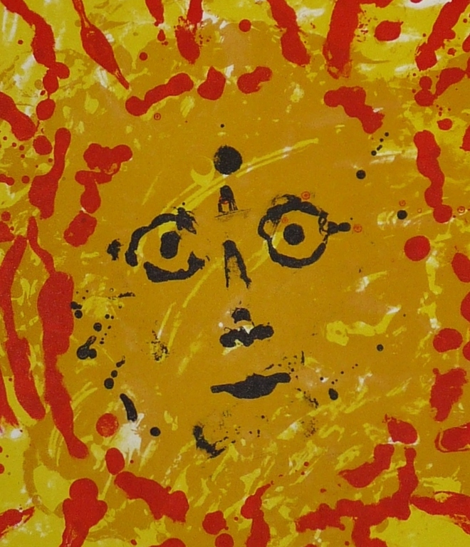 Jef Diederen, Kleurenlitho, Mooi hoofd kopen? Bied vanaf 39!