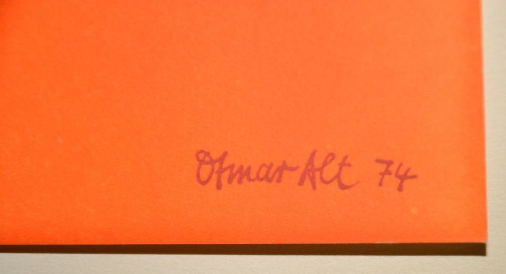 Otmar Alt: Zeefdruk met blinddruk 'Wonderlijke Wezens' kopen? Bied vanaf 1!