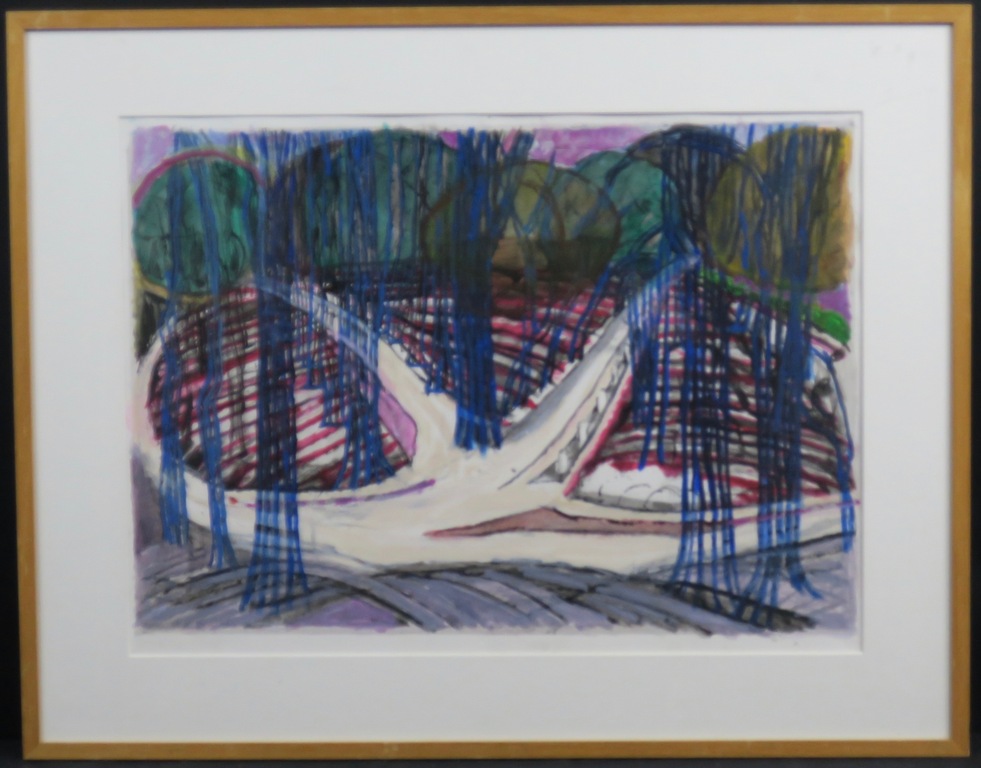 Hans Ebeling Koning: Gemengde techniek, Zonder titel -Ingelijst kopen? Bied vanaf 80!