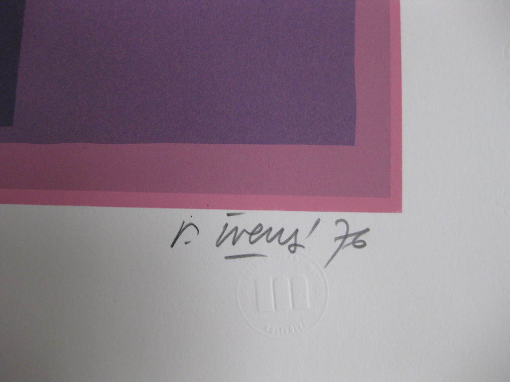 Renaat Ivens: Kleurenlitho,  Zonder titel,  kopen? Bied vanaf 20!