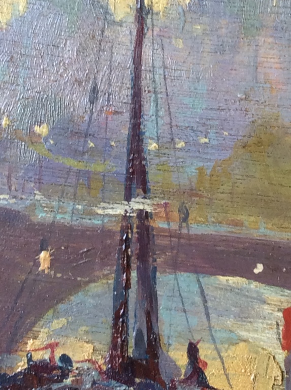 Johannes van der Bilt 1882-1943 Boten aan de Seine Parijs kopen? Bied vanaf 300!