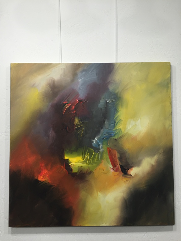 Gena Genadyj gemengde  technieken op doek  PEASE verkocht voor € 145!