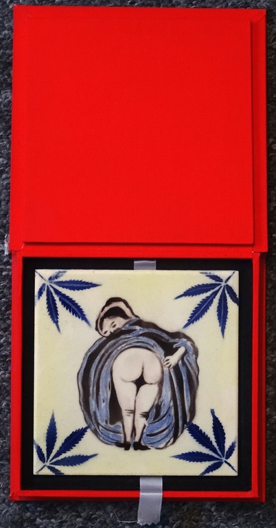 Hugo Kaagman - Traditional Ass - Keramiek Tegel (Handgesigneerd 1997) in doos kopen? Bied vanaf 29!