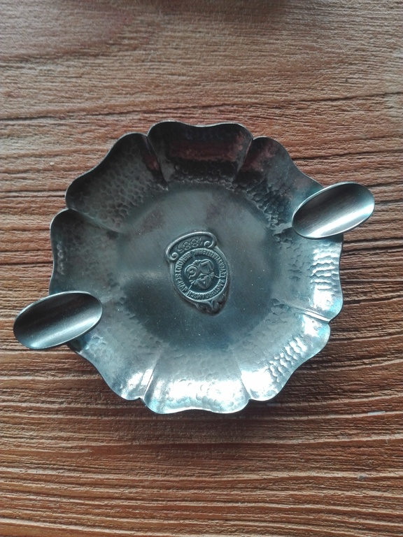 Design door SOLA, zwaar verzilverde asbak 1885, jugendstil? kopen? Bied vanaf 1!