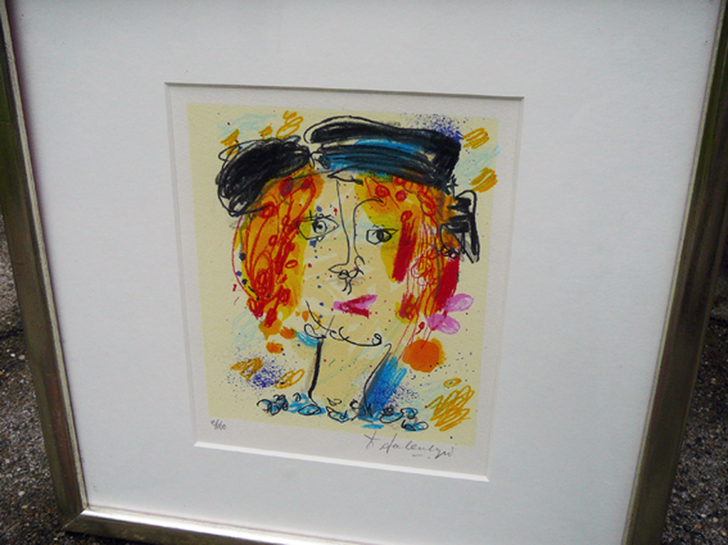 Kees Salentijn - Kees Salentijn: Deftige dame -zeefdruk, gesigneerd- kopen? Bied vanaf 1!