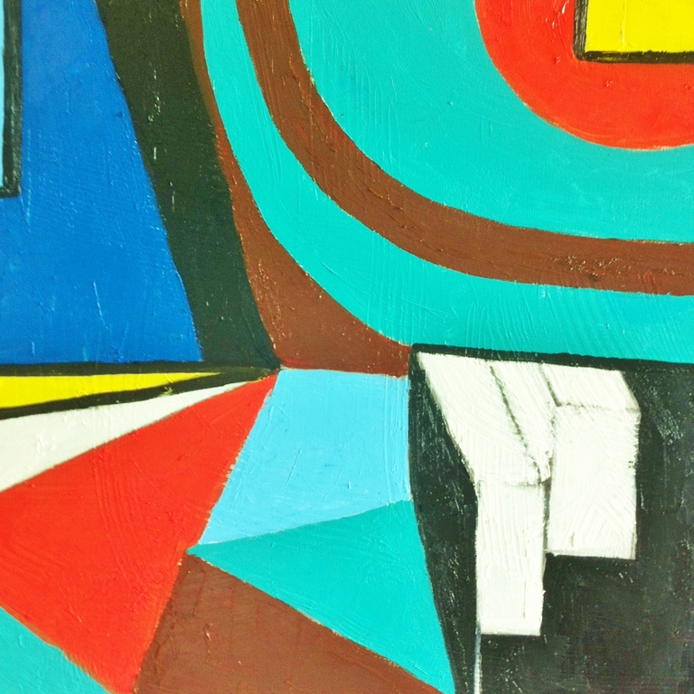 "Multi C Geom..." John Foppen - Olieverf op 3D Canvas - Unica- 2016. kopen? Bied vanaf 229!