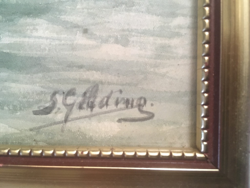 Onbekende Kunstenaar- aquarel Dordrecht - gesigneerd. kopen? Bied vanaf 1!