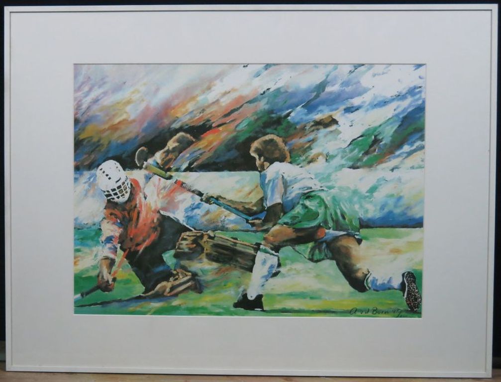 Angelique van den Born: Litho, Dameshockey -Ingelijst kopen? Bied vanaf 30!