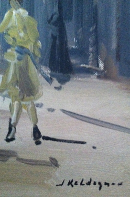 Jan Kelderman, Olieverf op doek; Parijs kopen? Bied vanaf 60!