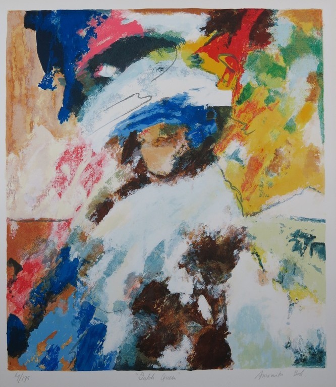 ANNEMIKI BOK  Gr.Handgesigneerde Zeefdruk(75x61cm)  DUTCH QUEEN verkocht voor € 55!