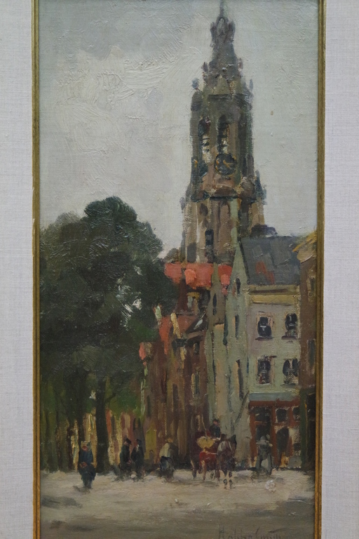 Hobbe SMITH: (1862-1942) - maroufle - Hollands stadsgezicht kopen? Bied vanaf 585!