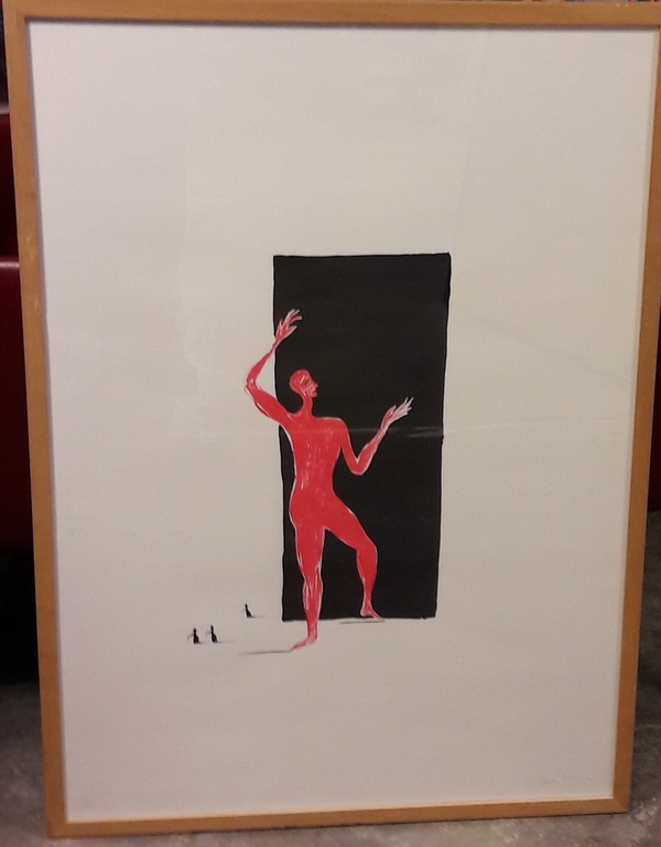 H Visch , zeefdruk , gesigneerd verkocht voor € 125!