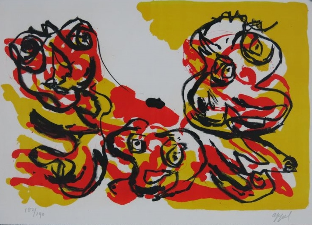 Karel Appel: Litho, zonder titel  kopen? Bied vanaf 450!