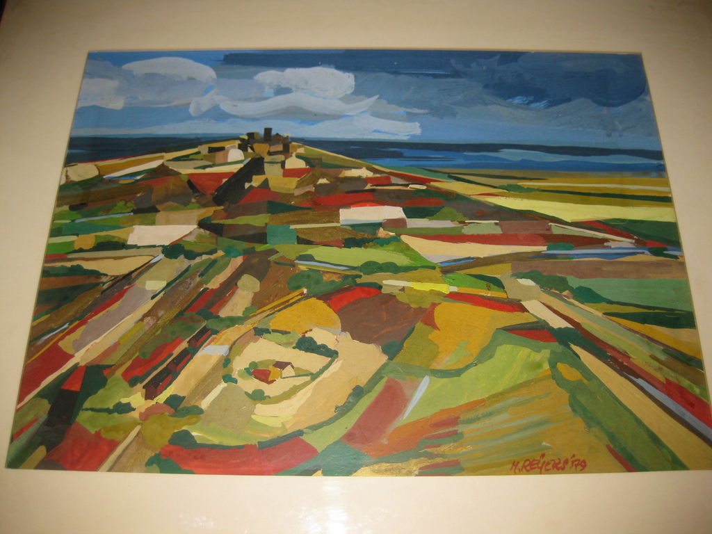 Origineel werk Herman Reijers - schildering op board verkocht voor € 175!