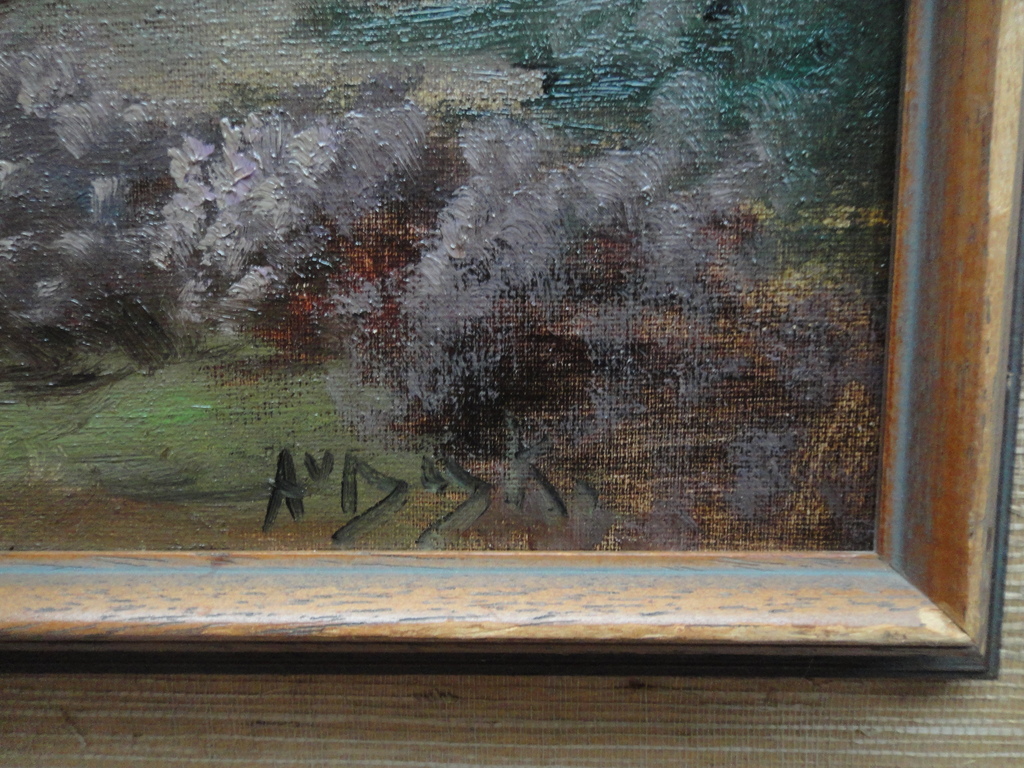 Aat van Dijk, olieverf op doek op paneel, schaapskooi in heidelandschap kopen? Bied vanaf 1!