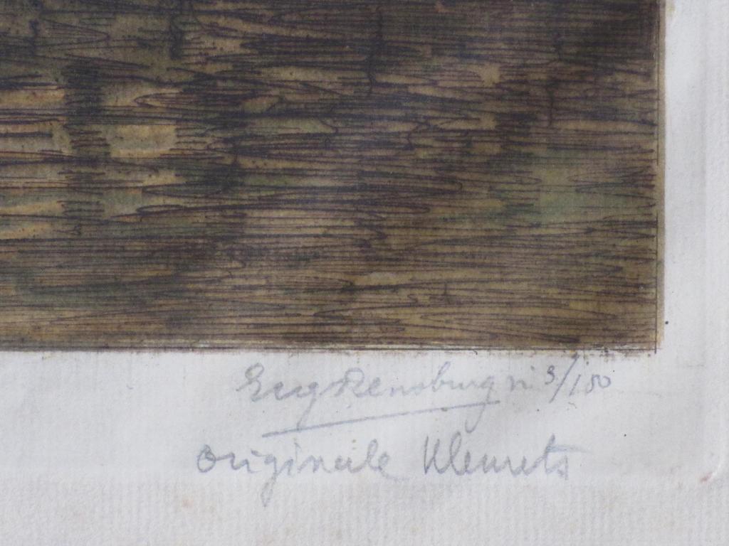 Eugene Rensburg - Vischmarkt Utrecht 1925 - Kleurets kopen? Bied vanaf 35!