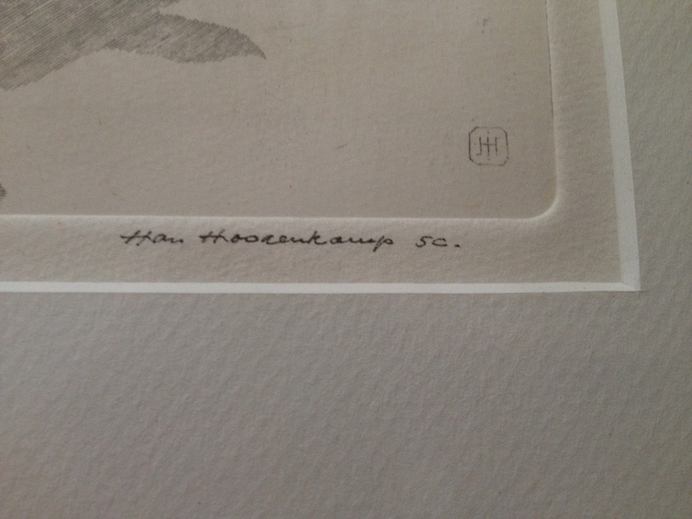 Onduidelijke gesign: Verdord blad van de Esdoorn, kopergravure, jaren ’70 [?] kopen? Bied vanaf 1!