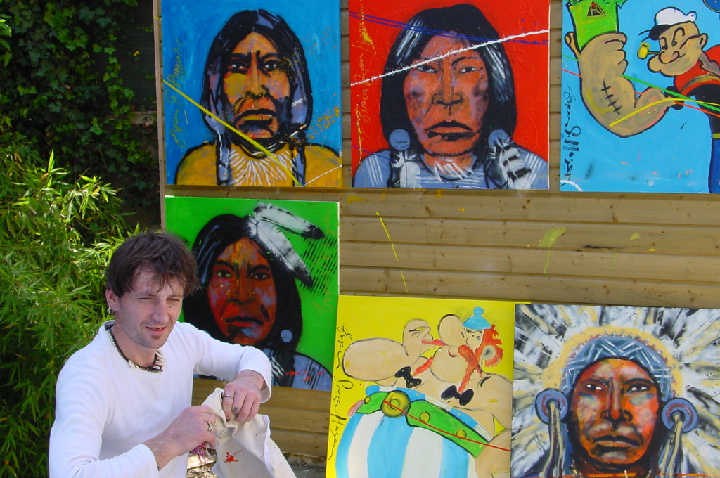 ESPEN GREGER HAGEN, grote handgesigneerde zeefdruk: Six ladies at the bleu bar kopen? Bied vanaf 1!