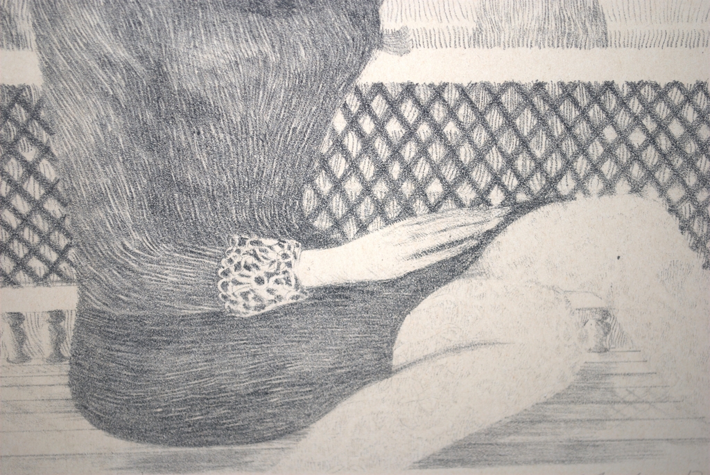 Meisje op een bank - litho uit 1962 - oplage 325 kopen? Bied vanaf 75!