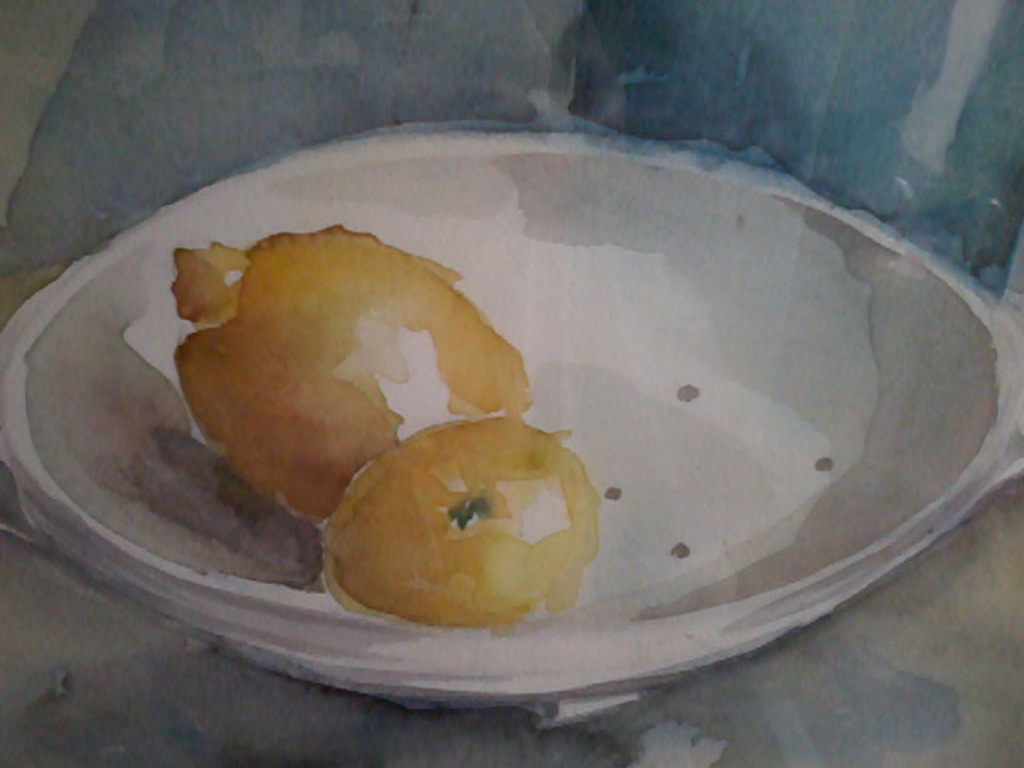 B. Tjeerdema, aquarel, Stilleven met citroenen kopen? Bied vanaf 55!