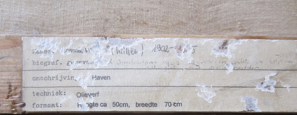 WIM BOSMA HAVEN OLIE OP DOEK ROTTERDAM AMSTERDAM kopen? Bied vanaf 1!