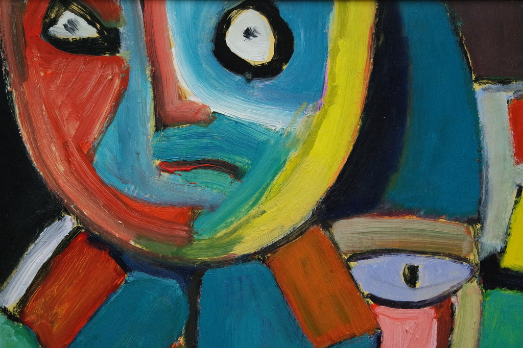 Piet Wiegman (II) (1930-2008) - olieverf op board - abstractie compositie kopen? Bied vanaf 390!