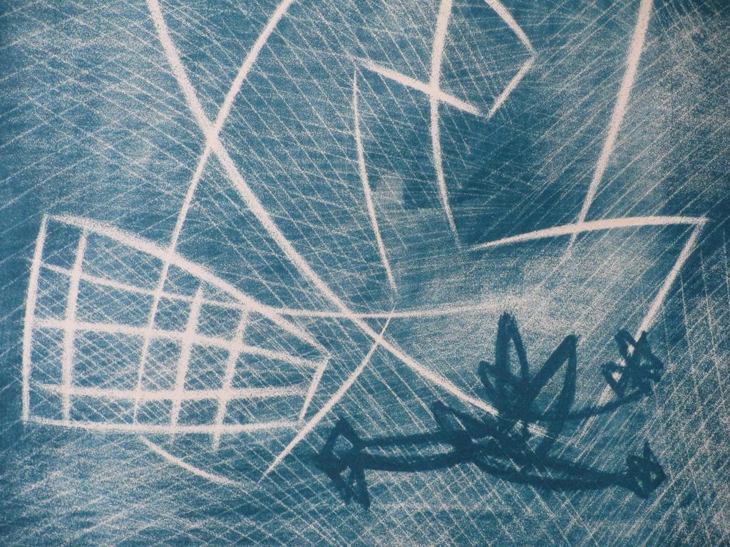 Koos van Vlijmen, Vrije abstracte compositie, Kleurenlitho kopen? Bied vanaf 35!