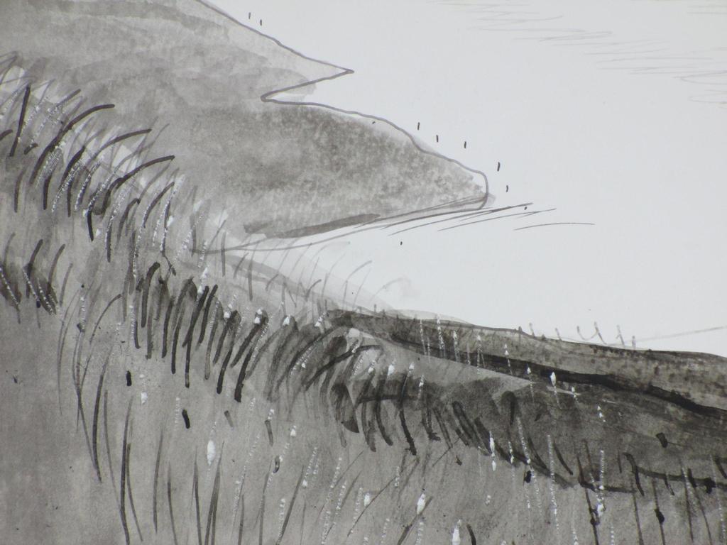Jannes de Vries, Rivierlandschap, Inkttekening 1965 kaufen? Bieten Sie von 130!