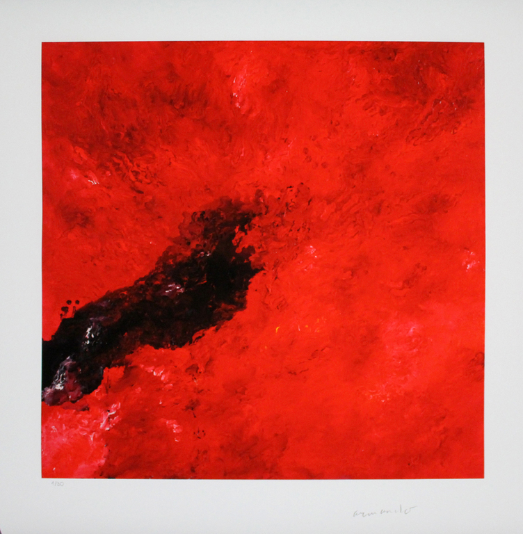 ARMANDO. Zeer mooie Glicee. -Rotes Bild- 2014. Oplage: 30. Handgesigneerd. verkocht voor € 209!