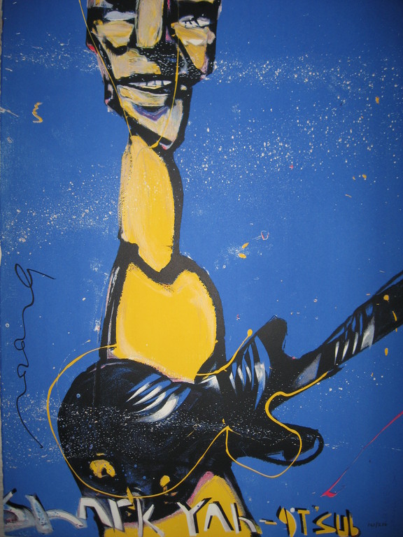 Herman Brood: De gitarist - zeefdruk - opl. 250 ex. verkocht voor € 179!