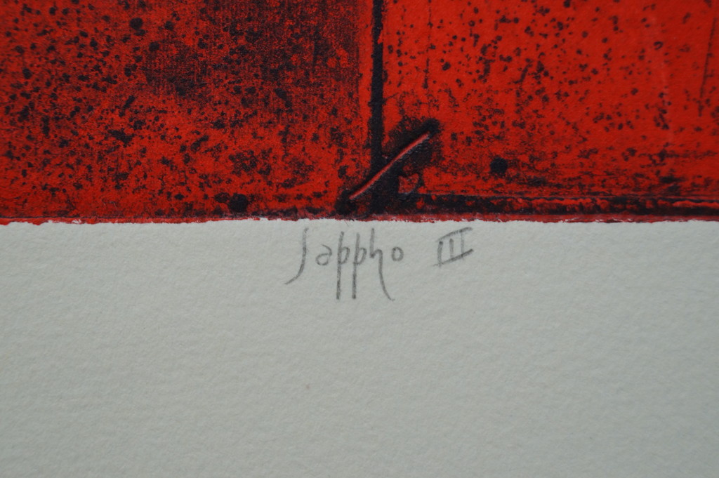 Mark Visione - gesigneerde ets - Sappho III kopen? Bied vanaf 40!