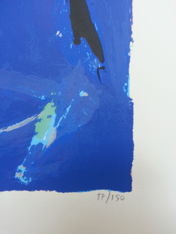 Charlotte Molenkamp, zeefdruk op papier, Titel: kopen? Bied vanaf 50!