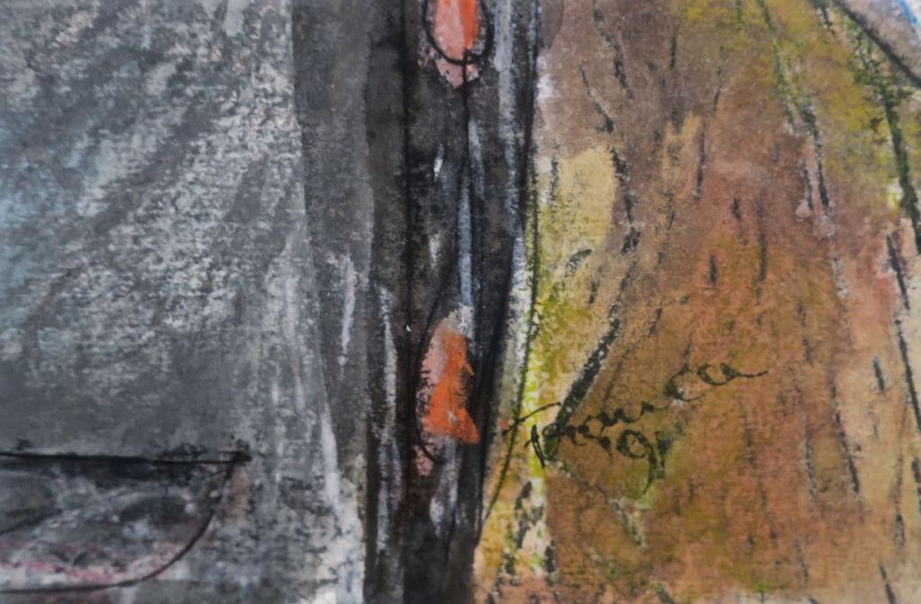 Franca Muller Jabusch: Gouache, Zonder titel - Ingelijst kopen? Bied vanaf 35!