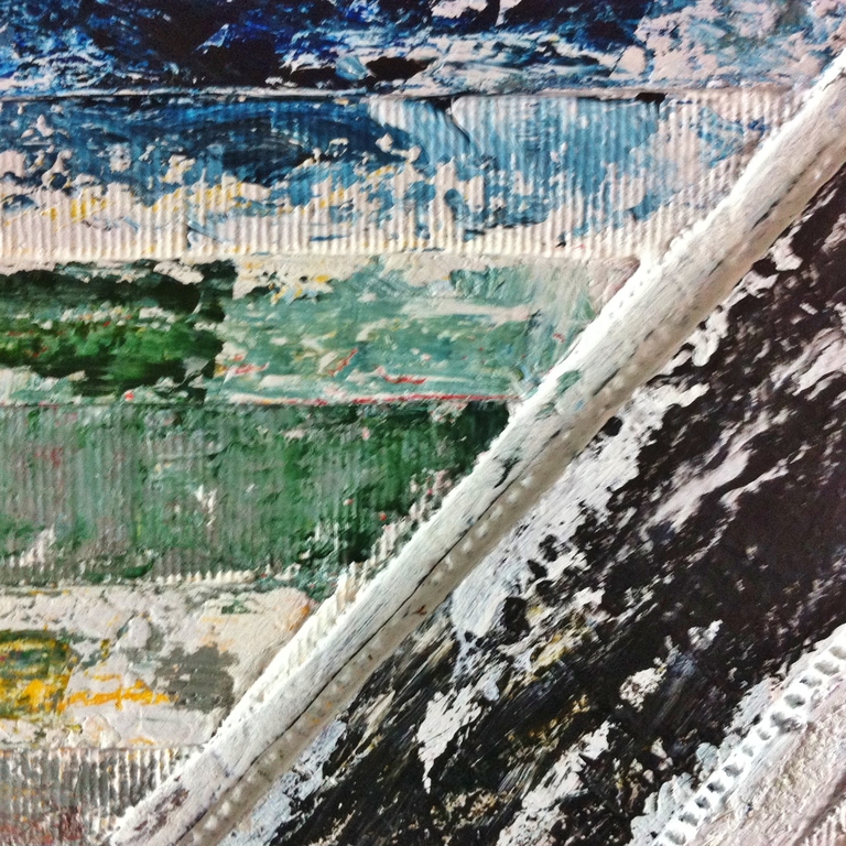 "Under Construction" John Foppen-Mixed media + olieverf/ 3D canvas -gesigneerd   kopen? Bied vanaf 89!