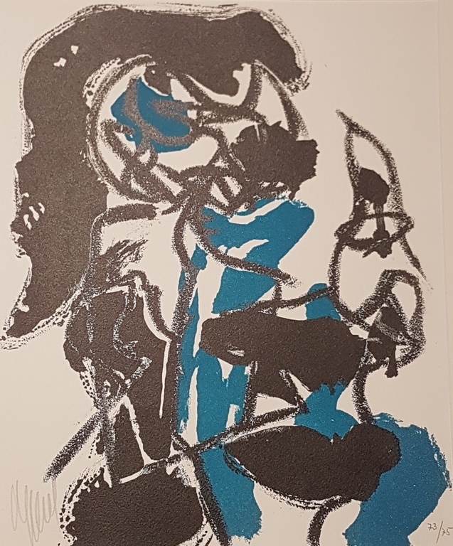 Karel Appel - Kleurenlitho - uit 'Unteilbares teil' - 1961 kopen? Bied vanaf 350!