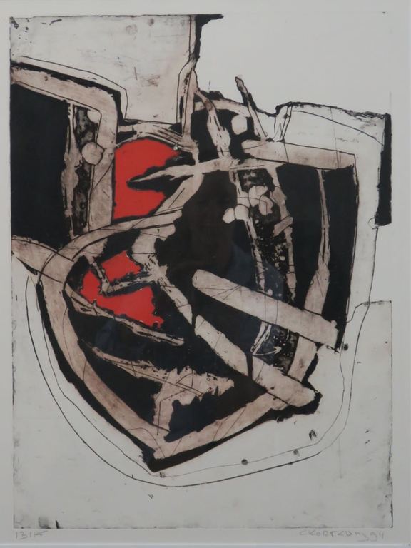 Cees Kortlang: Ets, Shensucht - Ingelijst kopen? Bied vanaf 40!