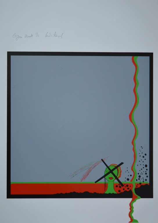 Louis Tangel - zeefdruk - Zonder titel. Oplage; 11 exemplaren! kopen? Bied vanaf 1!