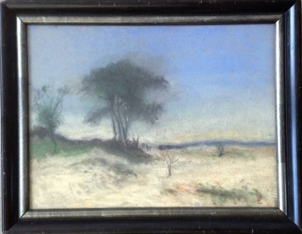 Onbekende Kunstenaar - pastel - landschap zonder titel kopen? Bied vanaf 1!