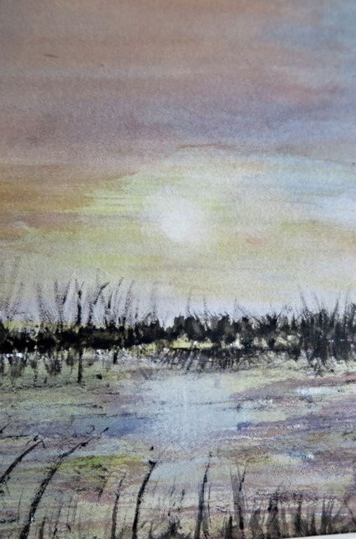 Toegeschreven aan Jan Goedhart (ongesigneerd) -Vogels in polder -in nette lijst kopen? Bied vanaf 1!