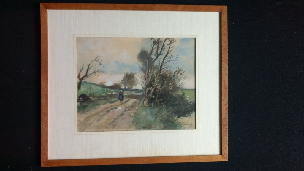 Middelhoek M.L.  Aquarel  landschap  kopen? Bied vanaf 65!