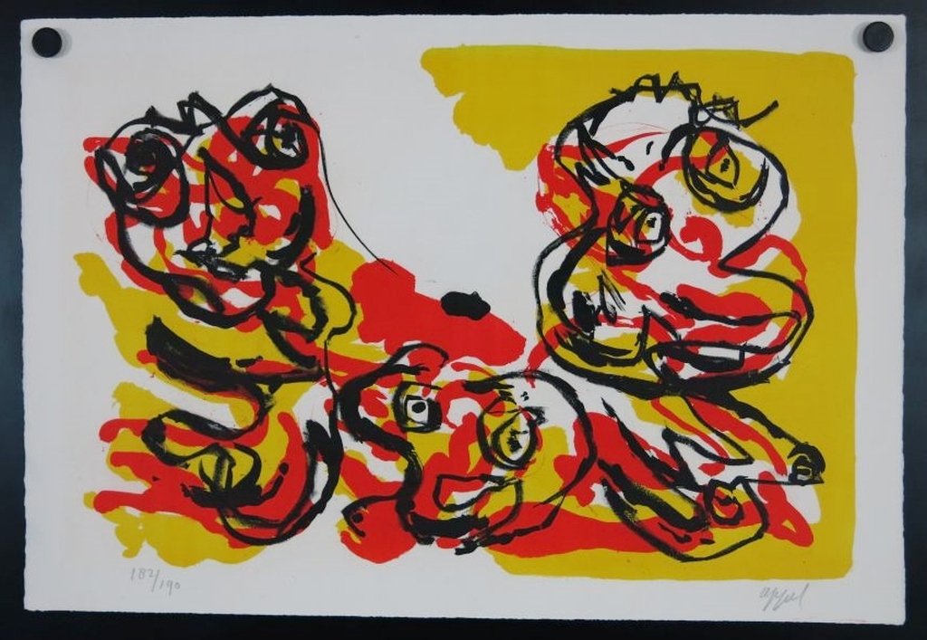 Karel Appel: Litho, zonder titel  kopen? Bied vanaf 450!