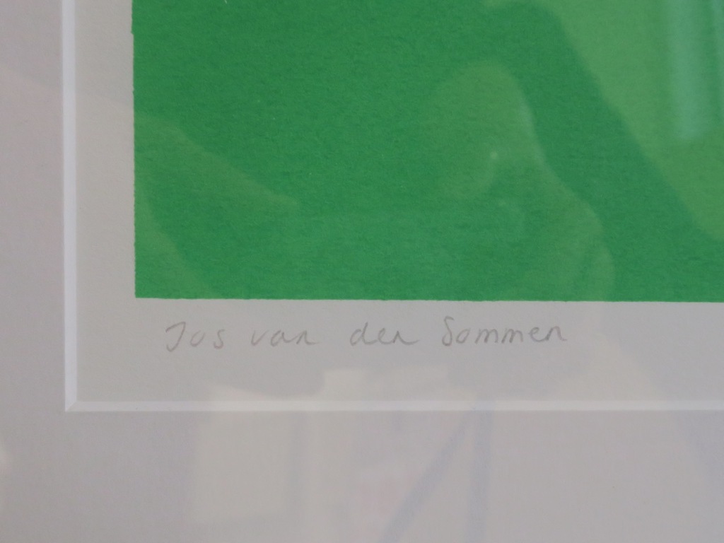 Jos van der Sommen: Zeefdruk, Later - Ingelijst kopen? Bied vanaf 20!