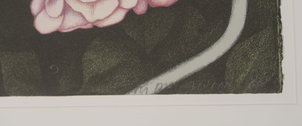 Jean Paul Vroom: Litho, Rozen op tuintafel kopen? Bied vanaf 1!