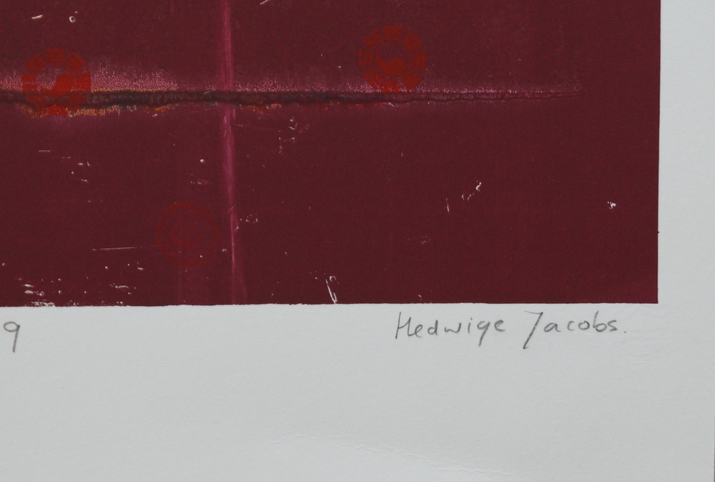 Hedwige Jacobs - gesigneerde zeefdruk monoprint - 1999 kopen? Bied vanaf 10!