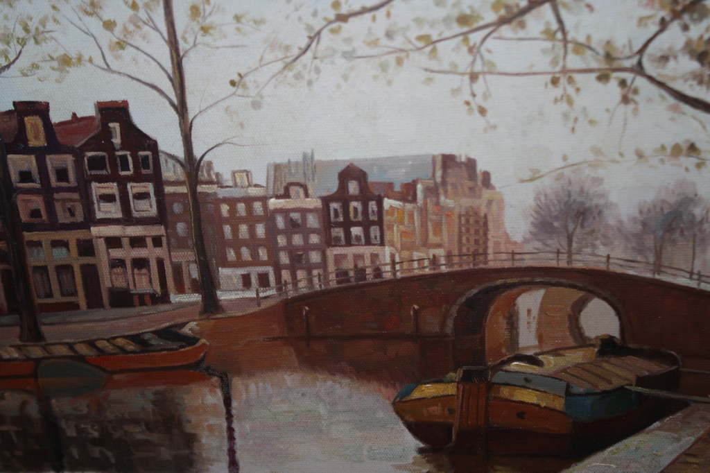 STADSGEZICHT AMSTERDAM  - JAN van RIEMERSDIJK kopen? Bied vanaf 1!
